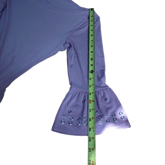 Belldini Pink Top with Silver Grommets Small - Picture 3 of 10